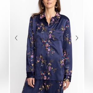 Johnny Was Misty Rayon Button Down Shirt- Medium